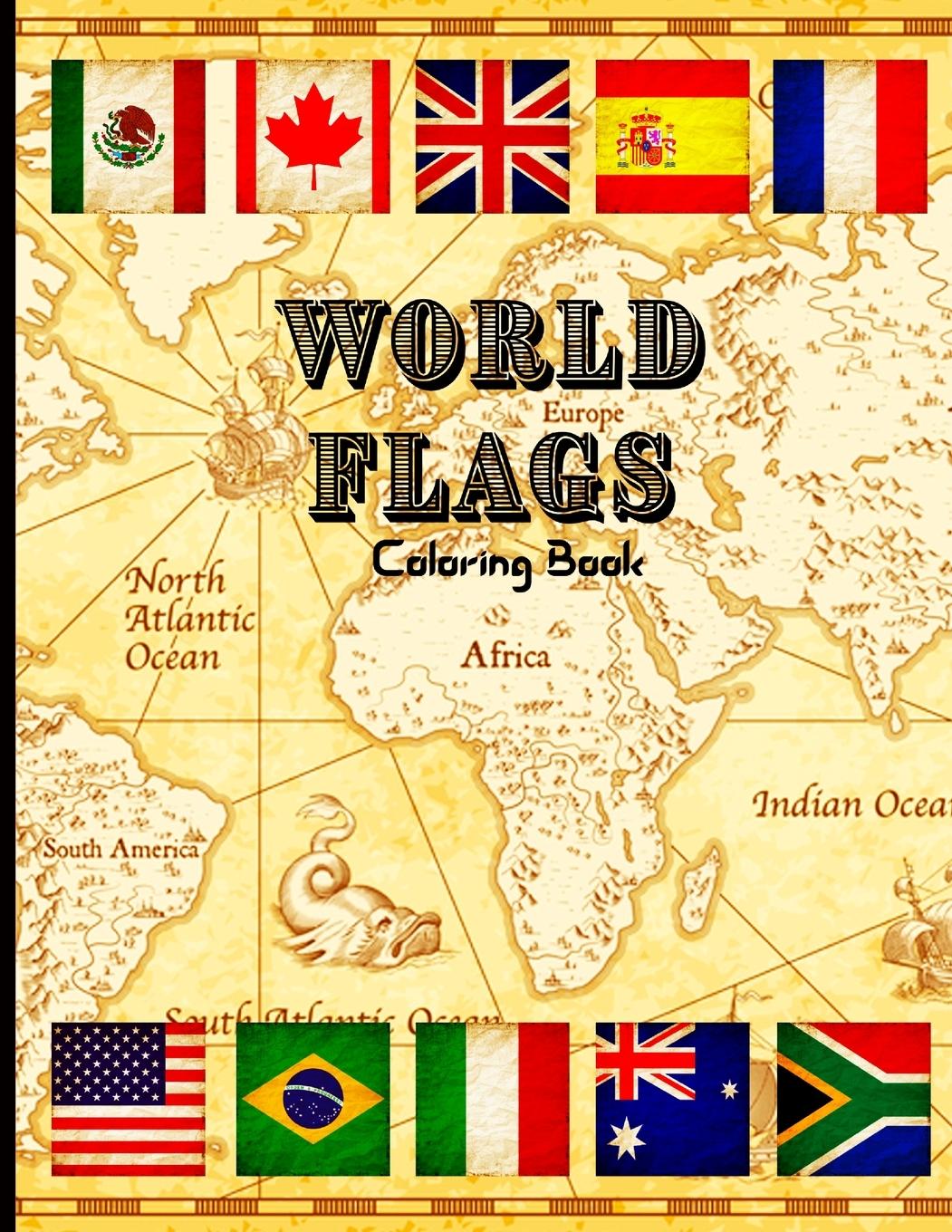 Książka World Flags Coloring Book 