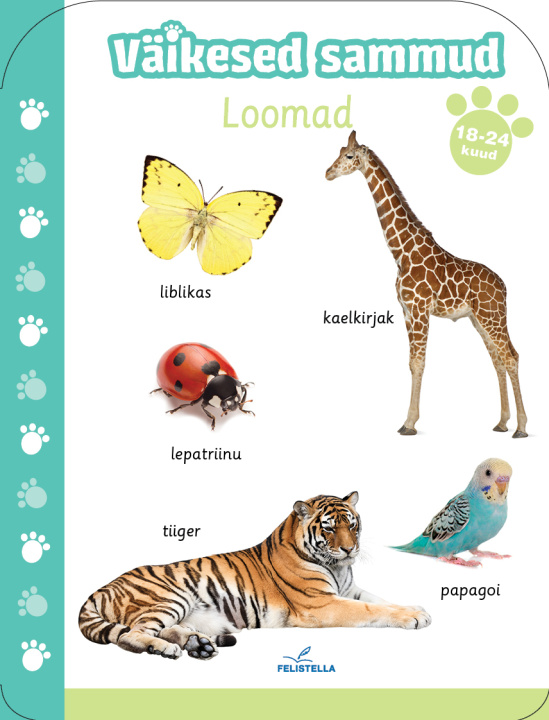 Knjiga Väikesed sammud. loomad 