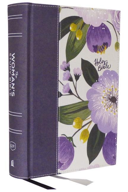Kniha Kjv, the Woman's Study Bible, Cloth Over Board, Purple Floral, Red Letter, Full-Color Edition, Thumb Indexed, Comfort Print: Receiving God's Truth for Rhonda Kelley