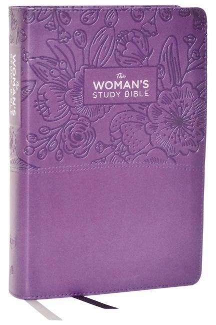 Książka Kjv, the Woman's Study Bible, Leathersoft, Purple, Red Letter, Full-Color Edition, Comfort Print: Receiving God's Truth for Balance, Hope, and Transfo Rhonda Kelley