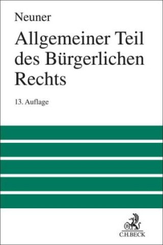 Kniha Allgemeiner Teil des Bürgerlichen Rechts Manfred Wolf