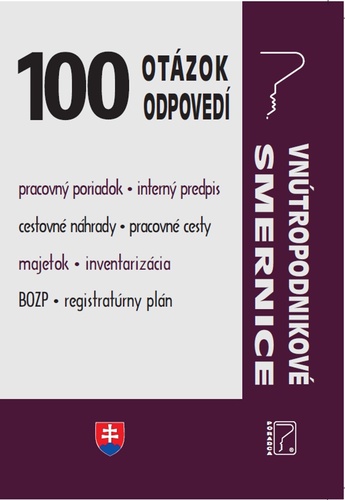 Könyv 100 otázok • odpovedí – Vnútropodnikové smernice 