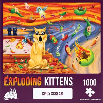 Joc / Jucărie Exploding Kittens Puzzle Spicy Scream 