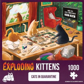 Igra/Igračka Exploding Kittens Puzzle Cats in Quarantine 