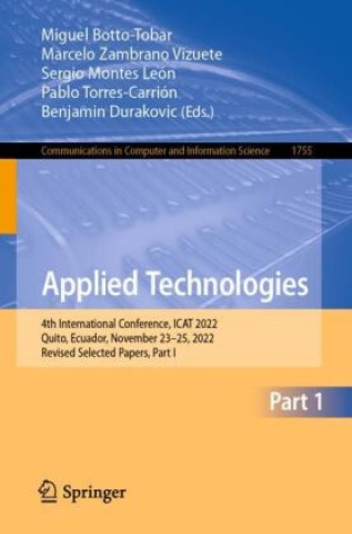 Knjiga Applied Technologies Miguel Botto-Tobar