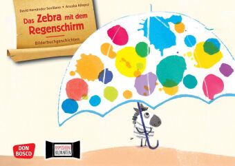 Hra/Hračka Das Zebra mit dem Schirm. Kamishibai Bildkartenset David Hernández Sevillano