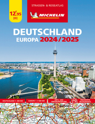 Tiskovina Michelin Straßenatlas Deutschland & Europa 2023/2024 