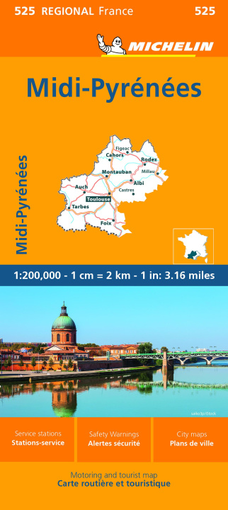 Tiskani izdelki Michelin Midi-Pyrenees Michelin