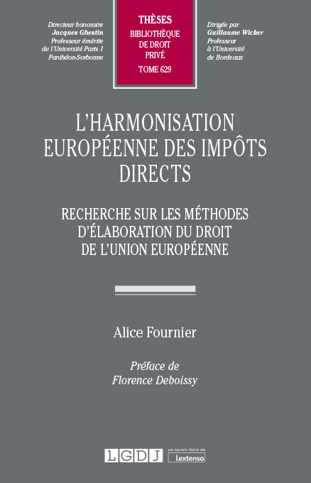 Kniha L’harmonisation européenne des impôts directs Fournier