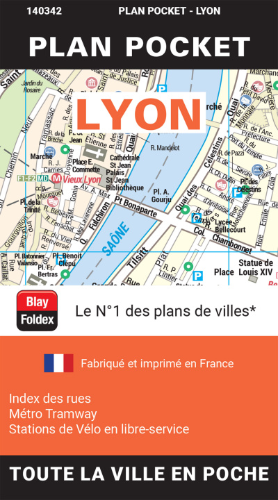 Книга LYON PLAN POCKET 2023 BLAY-FOLDEX