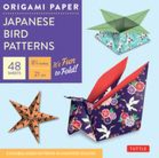 Kalendár/Diár Origami Paper - Japanese Bird Patterns - 8 1/4" - 48 Sheets 