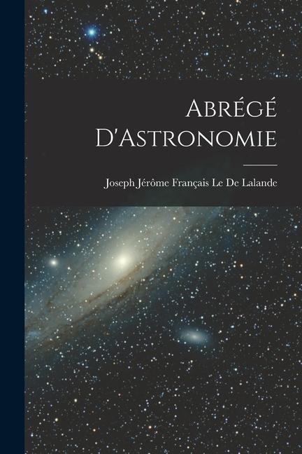 Kniha Abrégé D'Astronomie 