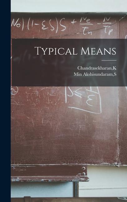 Knjiga Typical Means S. Min Akshisundaram