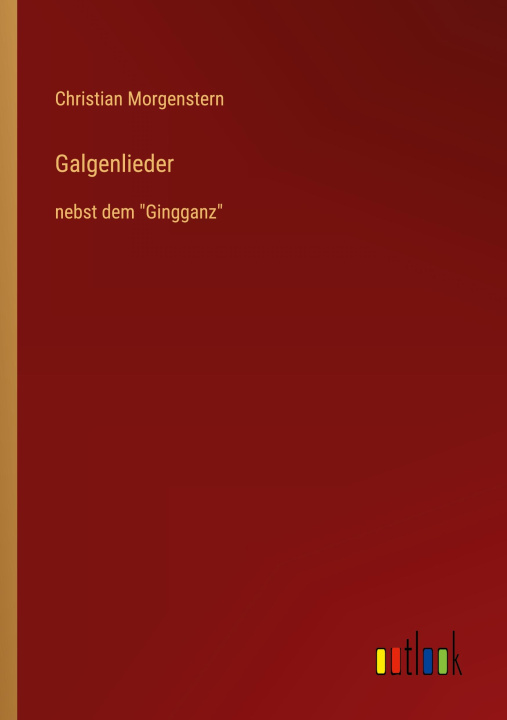 Knjiga Galgenlieder Christian Morgenstern