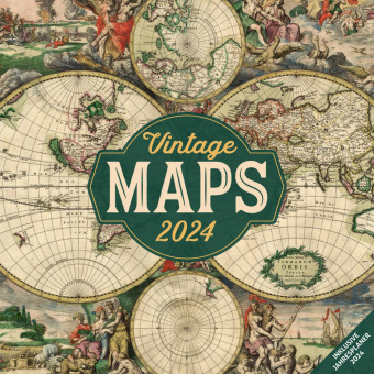 Kalendář/Diář Vintage Maps Kalender 2024 - 30x30 Ackermann Kunstverlag