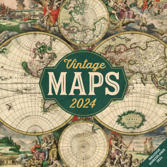 Naptár/Határidőnapló Vintage Maps Kalender 2024 - 30x30 Ackermann Kunstverlag