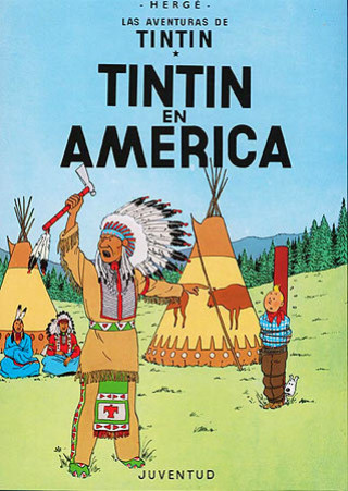 Book TINTIN EN AMERICA HERGE-TINTIN GALLEGO