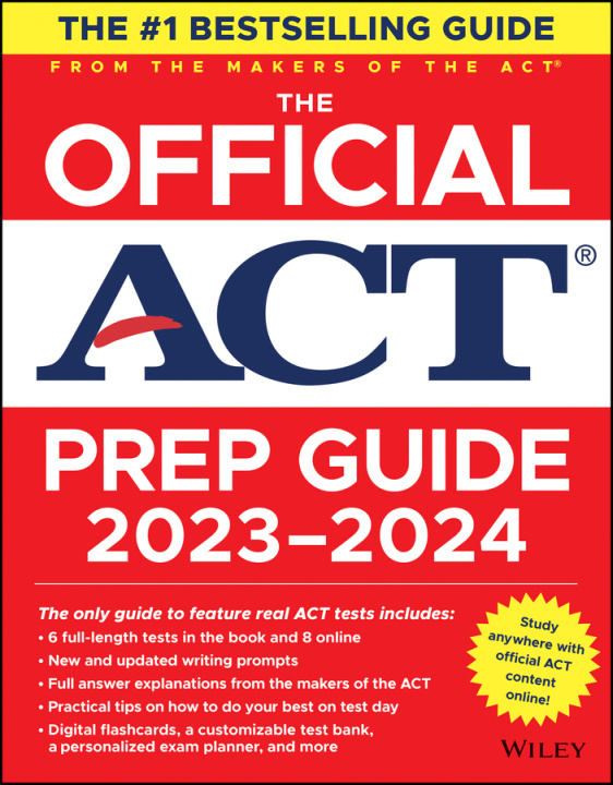 Book The Official ACT Prep Guide 2023–2024, (Book + Onl ine Course) 