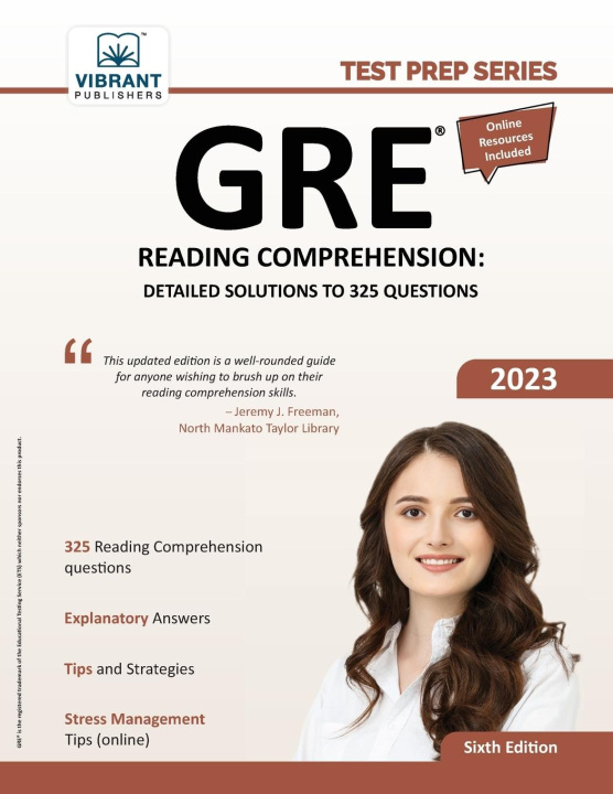 Knjiga GRE Reading Comprehension Vibrant Publishers