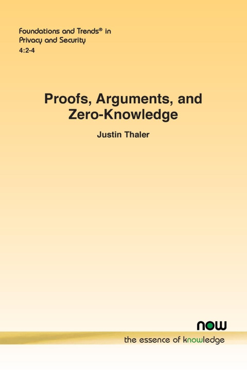 Kniha Proofs, Arguments, and Zero-Knowledge 