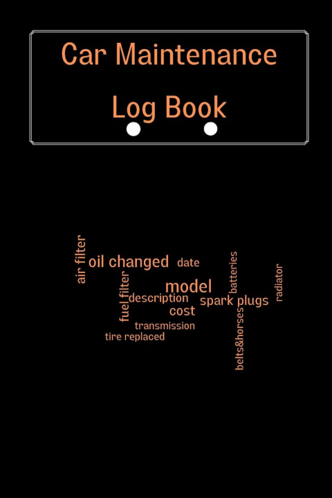 Kniha Car Maintenance Log Book 