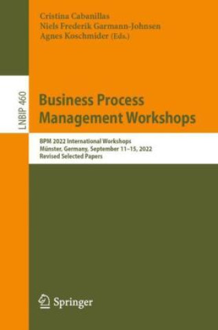 Kniha Business Process Management Workshops Cristina Cabanillas