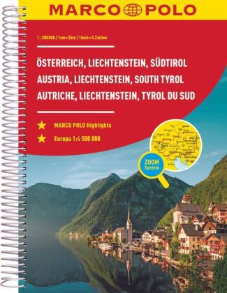Книга MARCO POLO Reiseatlas Österreich, Liechtenstein, Südtirol 1:200.000 