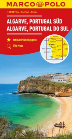 Tiskovina MARCO POLO Regionalkarte Algarve, Portugal Süd 1:200.000 