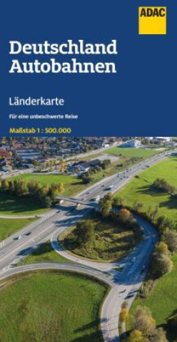 Nyomtatványok ADAC Länderkarte Deutschland Autobahnen 1:500.000 