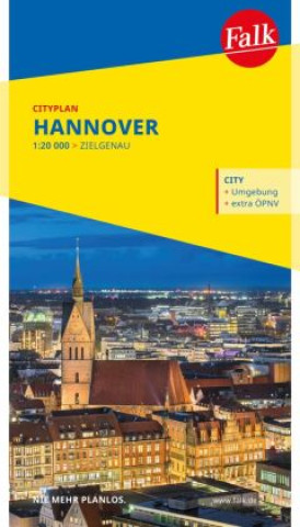 Tiskovina Falk Cityplan Hannover 1:20.000 