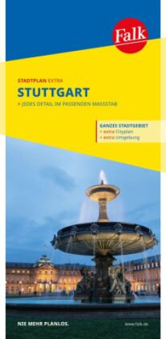 Nyomtatványok Falk Stadtplan Extra Stuttgart 1:20.000 