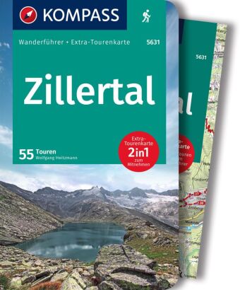 Libro KOMPASS Wanderführer Zillertal, 55 Touren 