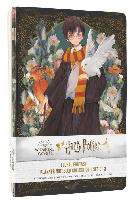 Livre Harry Potter: Floral Fantasy Planner Notebook Collection (Set of 3) 