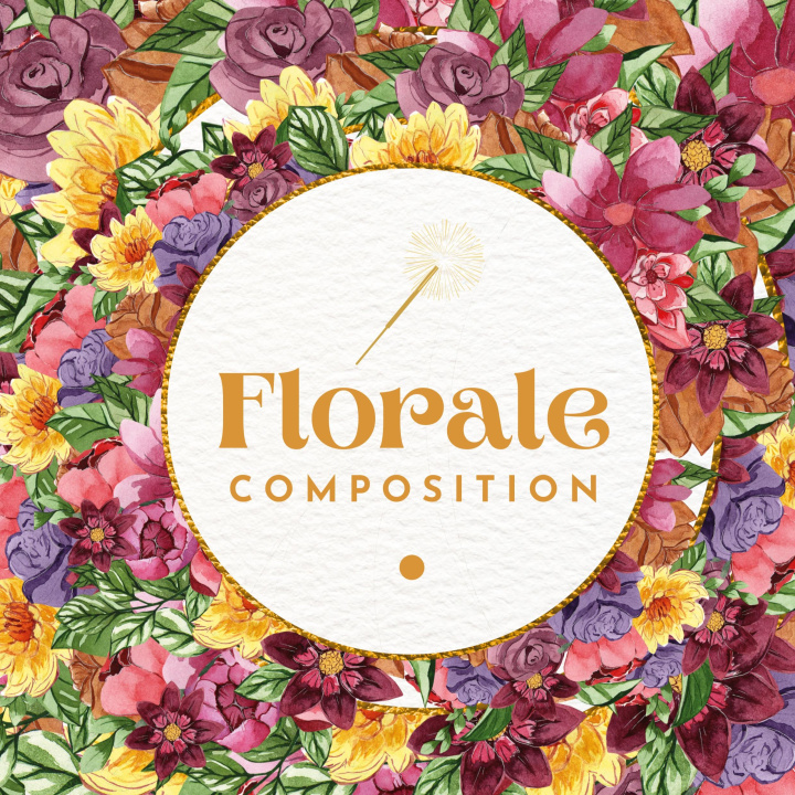 Carte Livre de coloriage floral anti-stress pour adultes 