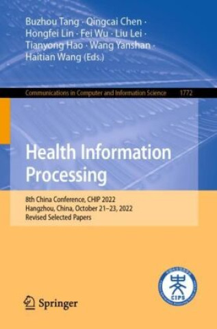 Книга Health Information Processing Buzhou Tang
