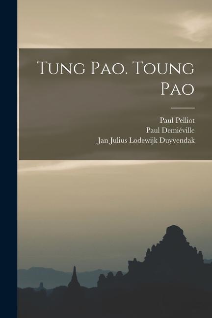 Book Tung pao. Toung pao Henri Cordier