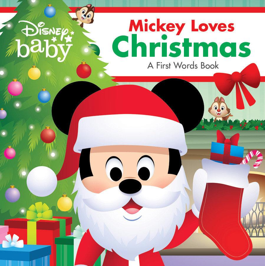 Kniha Disney Baby: Mickey Loves Christmas: A First Words Book 