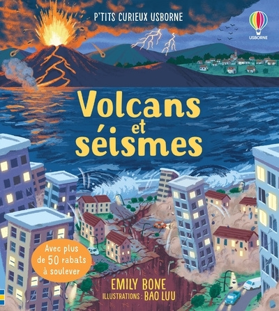 Książka Volcans et séismes - P'tit curieux Usborne Laura Cowan