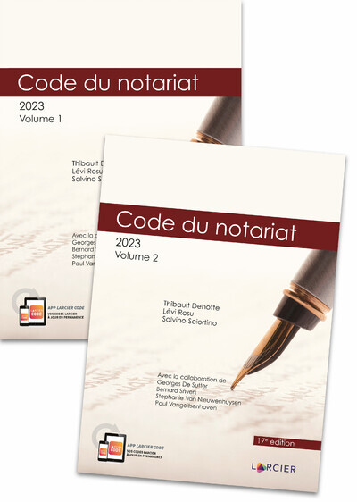 Βιβλίο Code annoté Code du notariat 2023 - À jour au 1er janvier 2023 Thibault Denotte