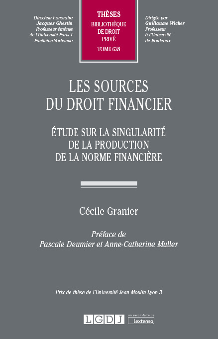 Kniha Les sources du droit financier Granier