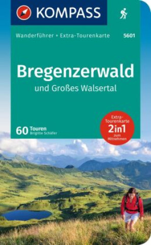 Carte KOMPASS Wanderführer Bregenzerwald und Großes Walsertal, 60 Touren 