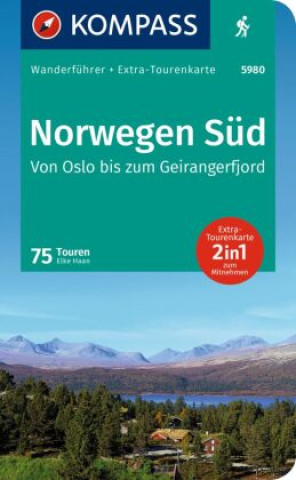 Knjiga KOMPASS Wanderführer Norwegen Süd, Von Oslo bis zum Geirangerfjord, 75 Touren 