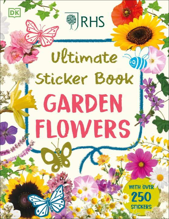 Kniha RHS Ultimate Sticker Book Garden Flowers DK