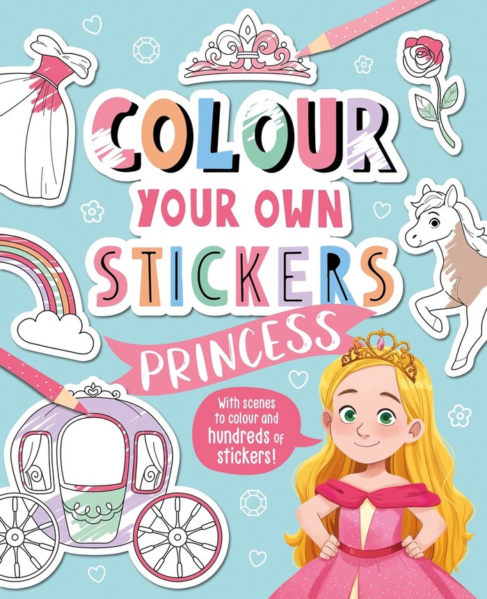Könyv Colour Your Own Stickers: Princess Igloo Books