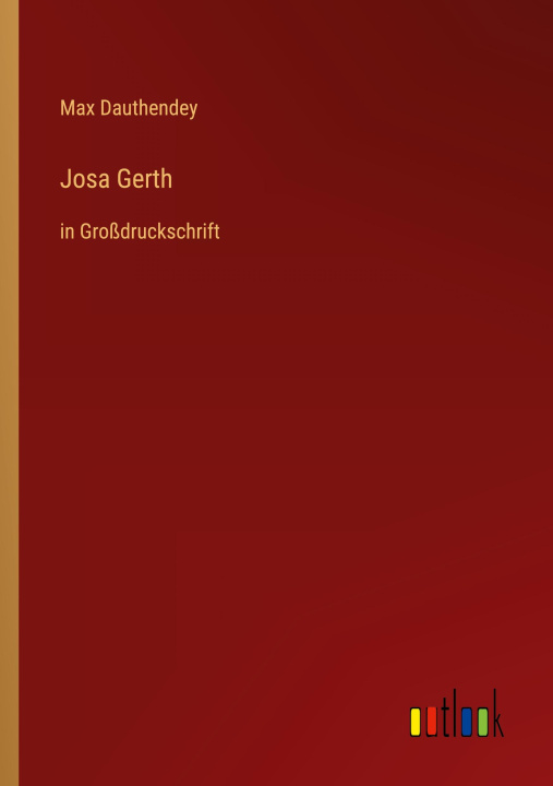 Knjiga Josa Gerth Max Dauthendey
