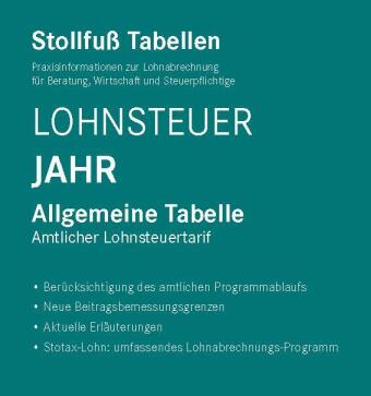 Buch Tabelle, Lohnsteuer 2023 Jahr 