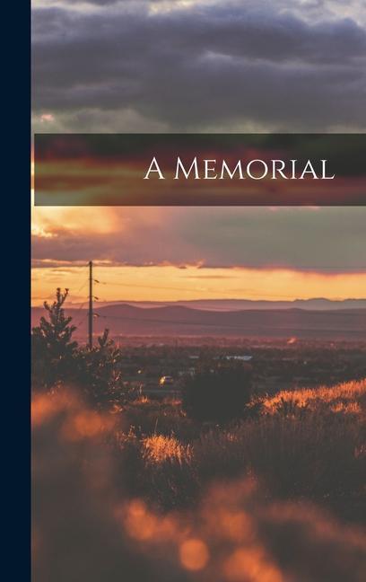 Knjiga A Memorial Anonymous