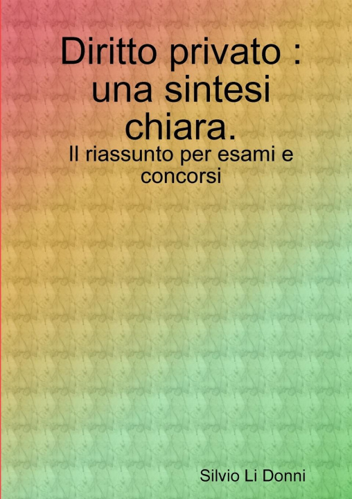 Knjiga Diritto privato Silvio Li Donni