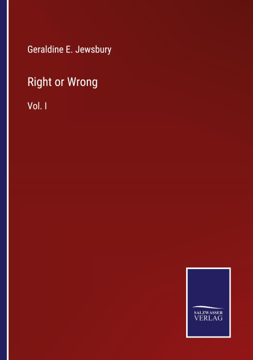Knjiga Right or Wrong Geraldine E. Jewsbury
