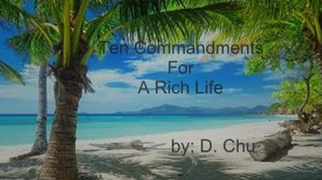 E-knjiga TEN Commandments for a RICH Life CHU D CHU